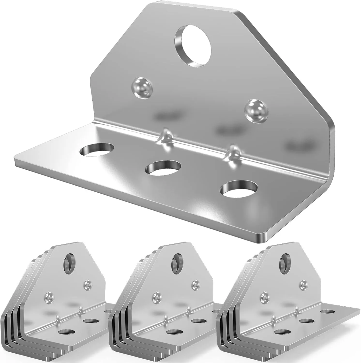 12 PCS Boat Trailer Top Angle Swivel Top Angle Bracket,Galvanized Boat Pontoon Trailer Bolster Bunk Board Adjustable Swivel Brackets