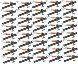 40pcs Sinker Slide Slider with Metal Snaps ABS Slider Clip Outdoor Accessories for Boat, Beach(Black,Red)