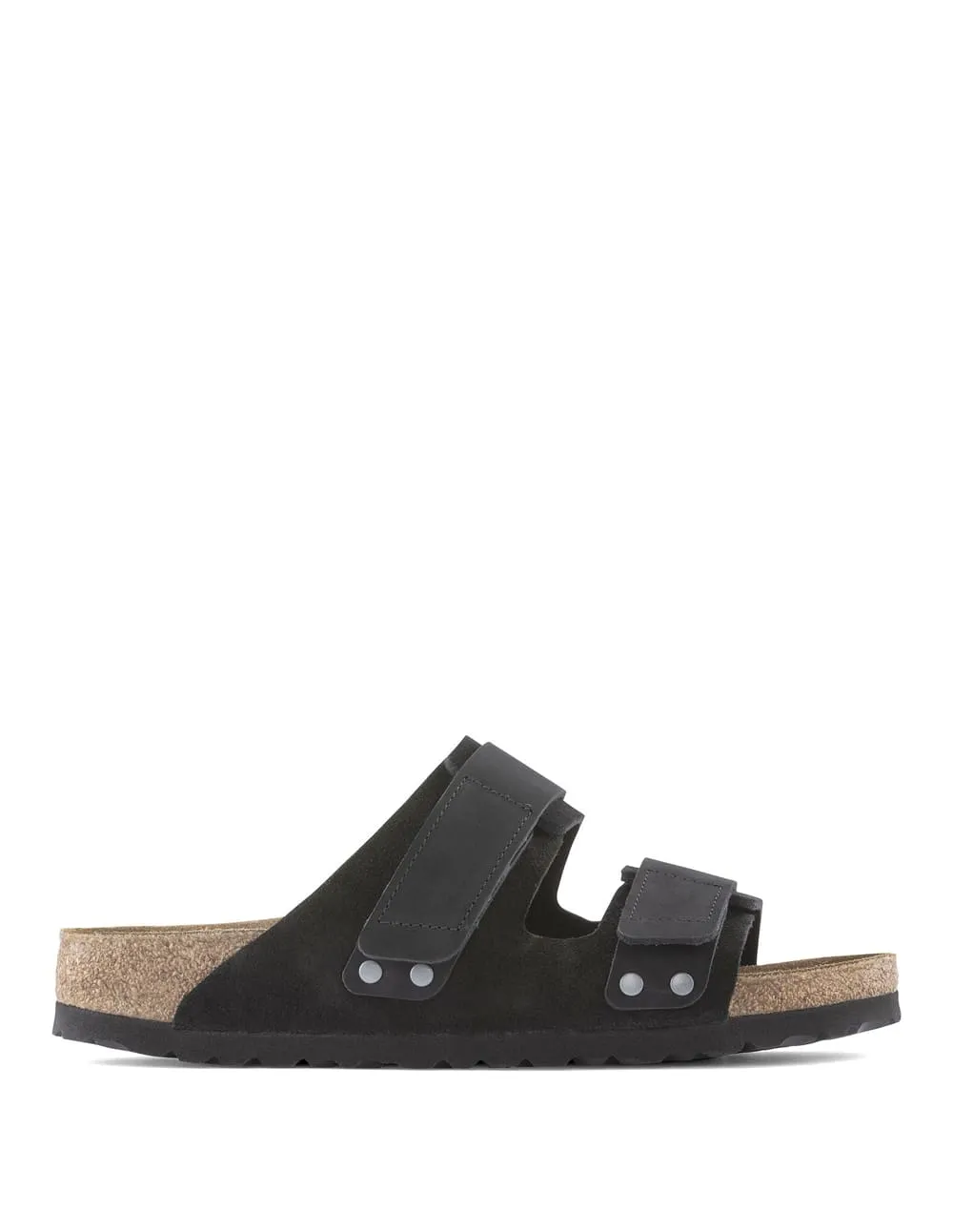 Birkenstock Uji Nubuck Leather Suede Negras Hombre