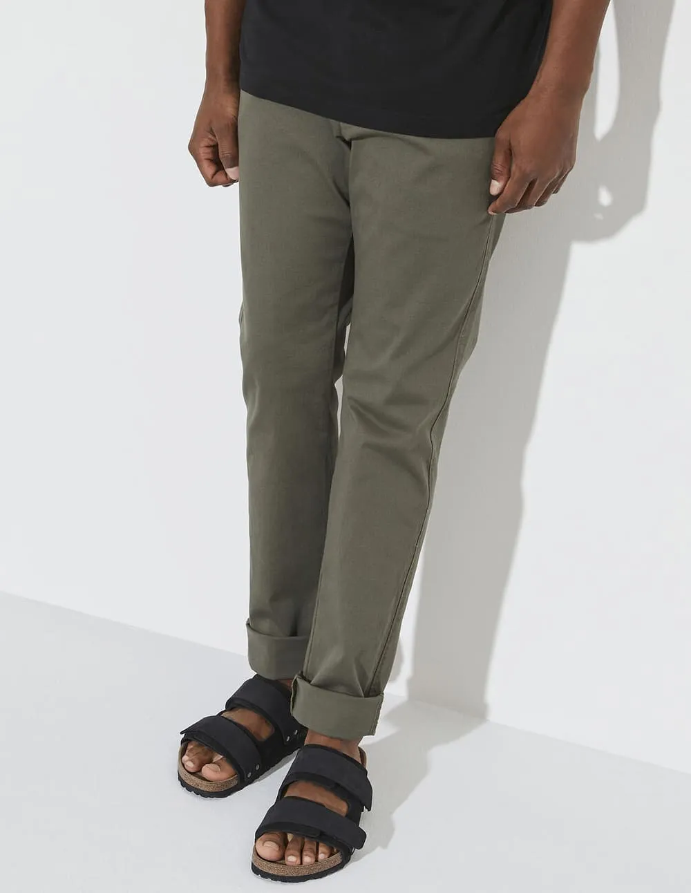 Birkenstock Uji Nubuck Leather Suede Negras Hombre