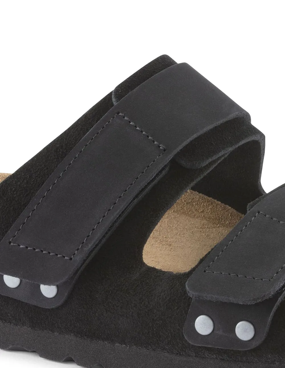 Birkenstock Uji Nubuck Leather Suede Negras Hombre