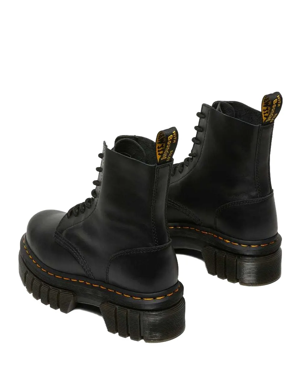 Botas Dr. Martens Audrick Con Plataforma Negras Mujer