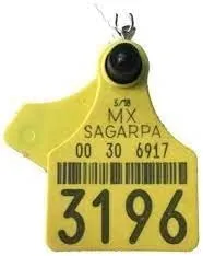 Cattle Tag Keychains | Authentico Cow Tag Llaveros, Arete de Res, Yellow