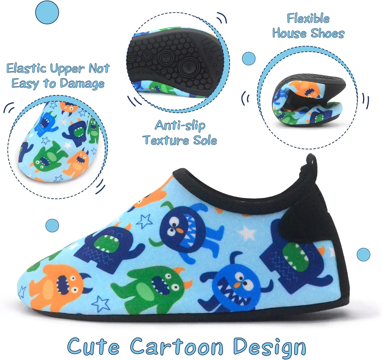 Dream Bridge Kids Water Shoes Quick Dry Barefoot Non-Slip Boys Girls Aqua Socks Shoes for Beach Outdoor Sports