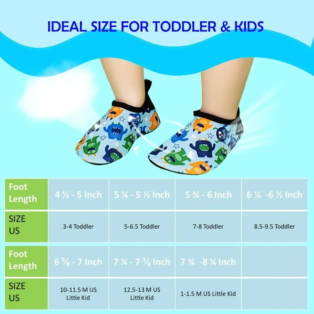 Dream Bridge Kids Water Shoes Quick Dry Barefoot Non-Slip Boys Girls Aqua Socks Shoes for Beach Outdoor Sports