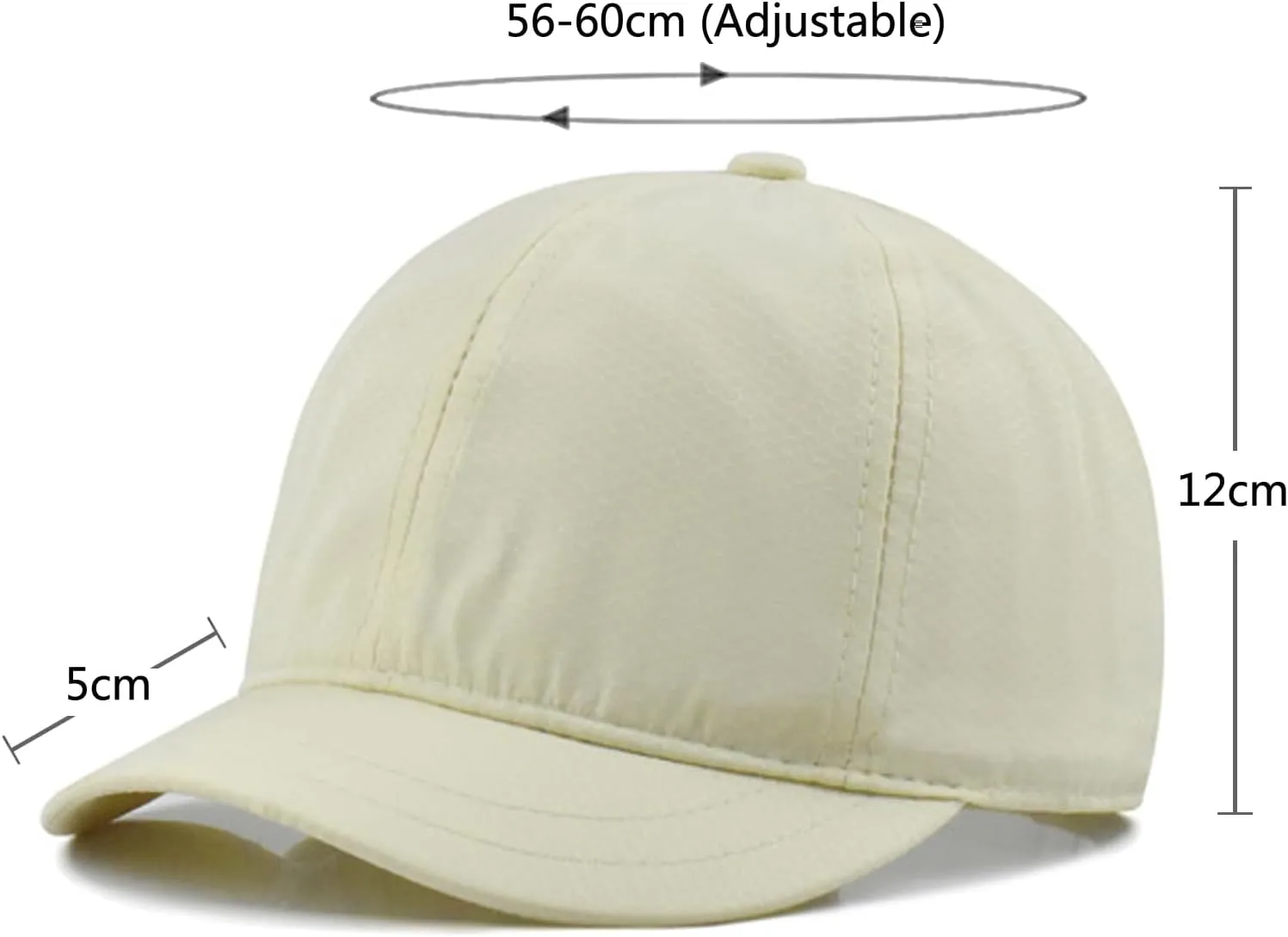 Fashion Short Brim Lightweight Quick Dry Baseball Cap Unconstructed Plain Low Profile Dad Hat for Men Women