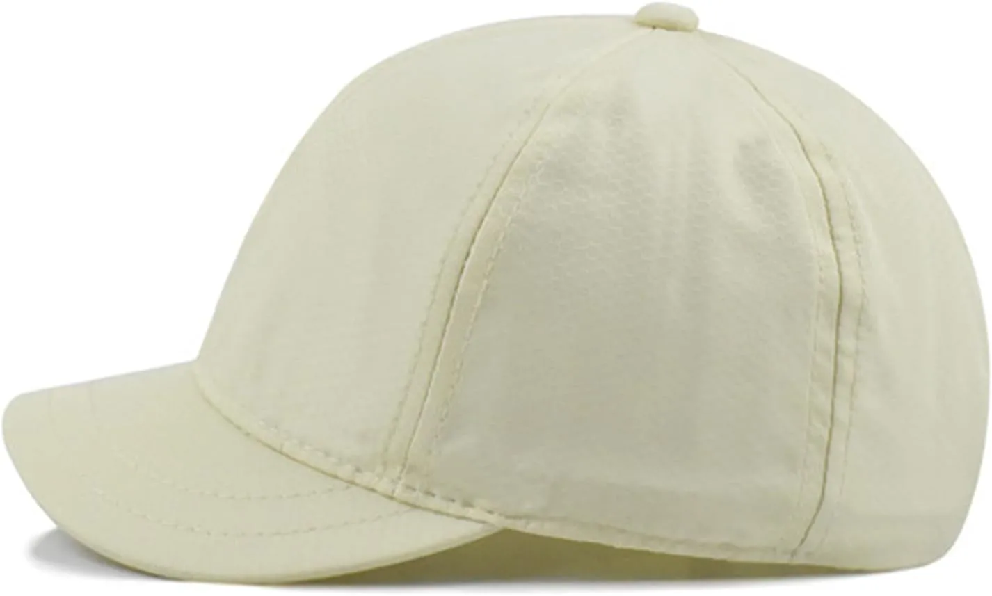 Fashion Short Brim Lightweight Quick Dry Baseball Cap Unconstructed Plain Low Profile Dad Hat for Men Women
