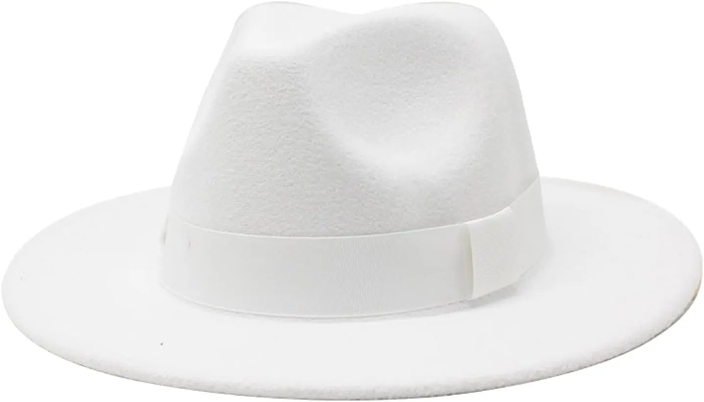 Fedora Hats for Mens Womens Fedora Hats Two Tone Wide Brim Fedora Hats Rancher Hat Fedora Sun Hats
