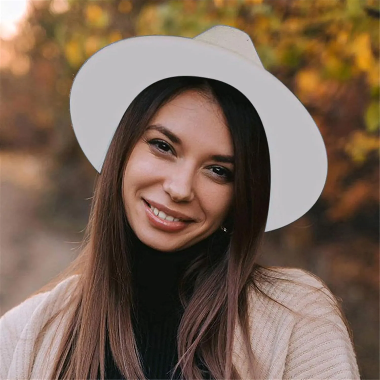 Fedora Hats for Mens Womens Fedora Hats Two Tone Wide Brim Fedora Hats Rancher Hat Fedora Sun Hats