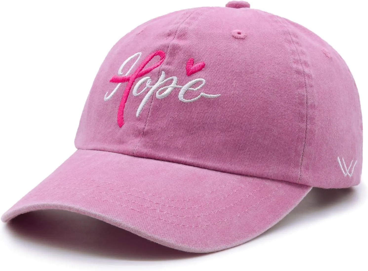 Fight Cancer Inspirational Gifts for Women, Embroidered Adjustable Breast Cancer Awareness Hope Hat