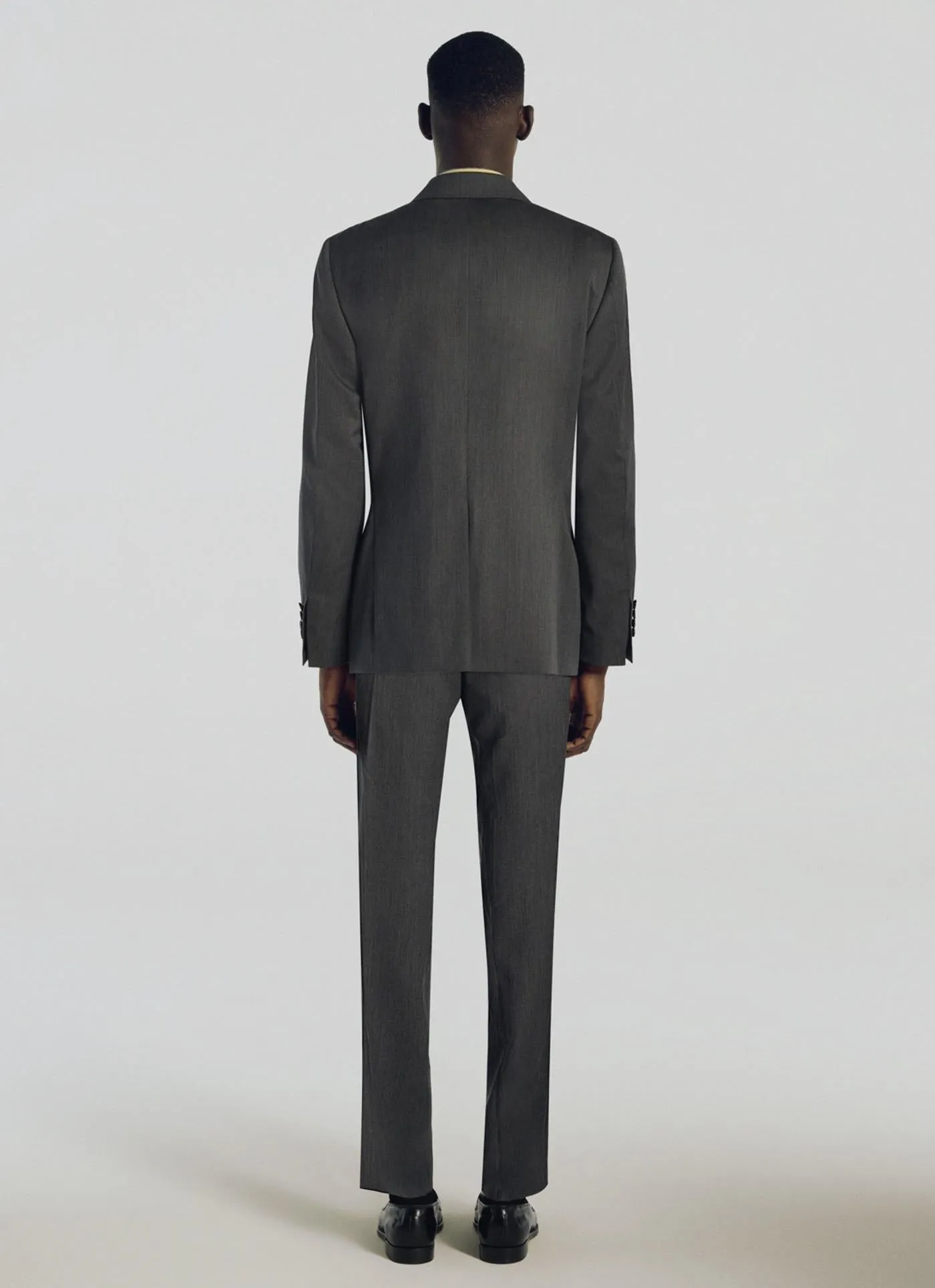 Fursac - Veste Regular Fit En Serge De Laine - Acier