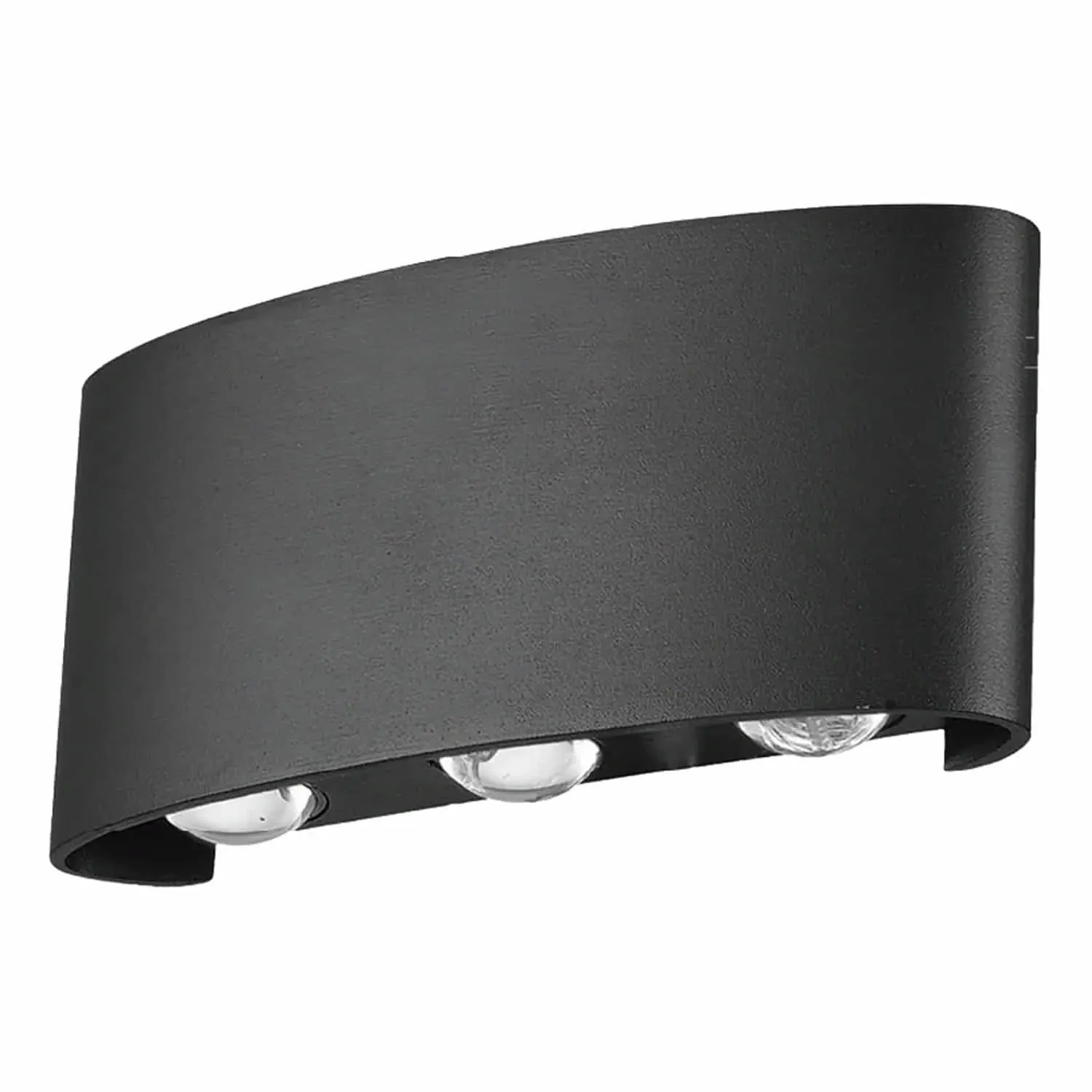 Lámpara De Pared Exterior Negra LED 6W 3000K Cálida. 170X80mm. Iluminación Exterior. Luminaria.