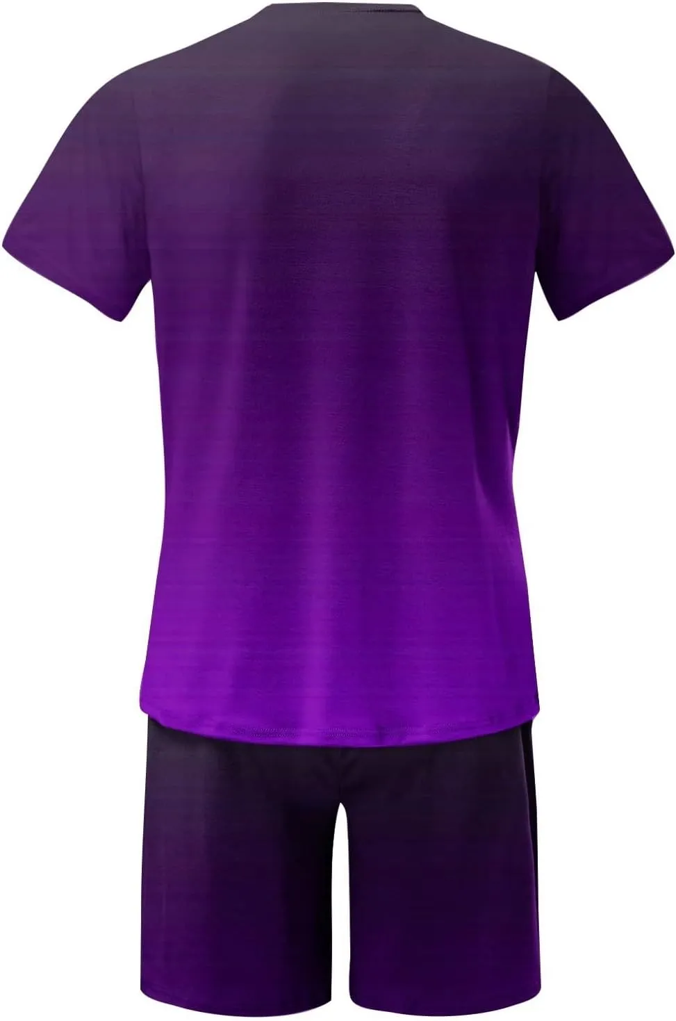 Men 2 Piece Outfits Summer Workout Tops Short Sleeve Athletic Set Casual Sets for Mens Tshirts and Shorts Suits