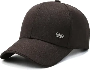 Men's Blank Plain Structured Baseball Cap Vintage Trucker Hat Retro Low Profile Golf Dad Hats for Men