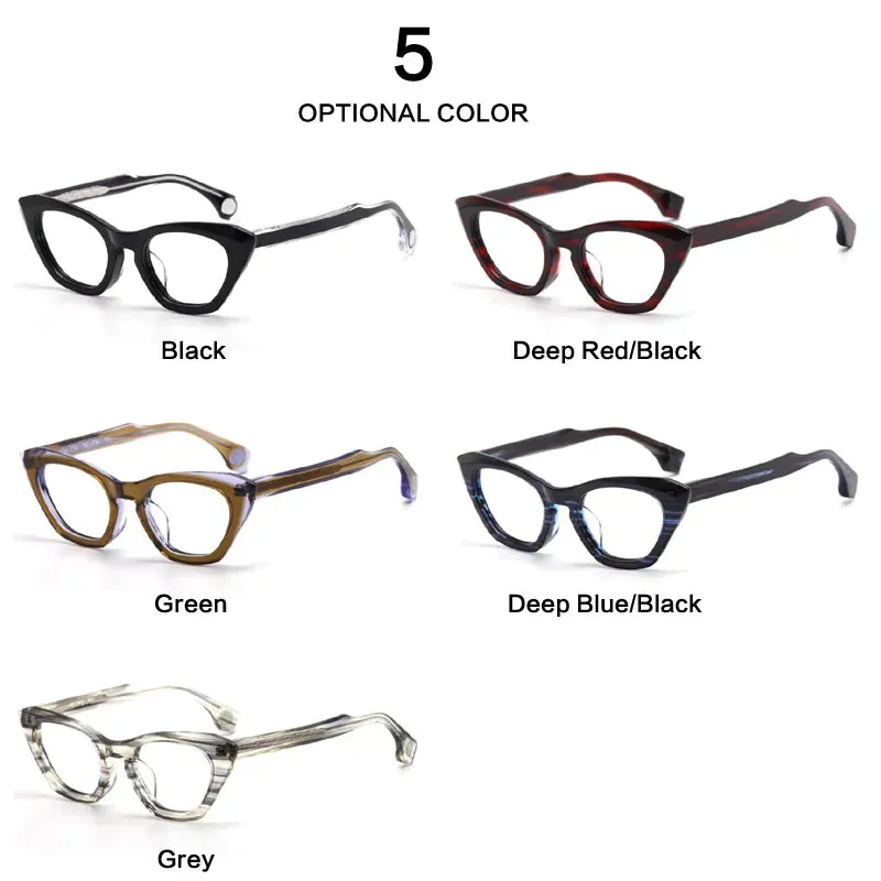 Muzz Women's Full Rim Cat Eye Acetate Eyeglasses 73rx