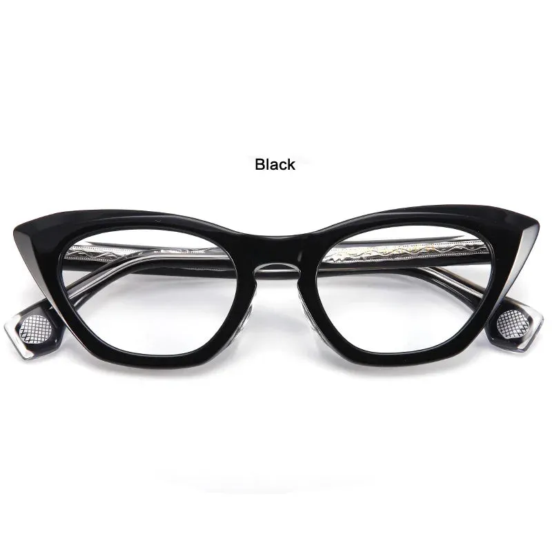 Muzz Women's Full Rim Cat Eye Acetate Eyeglasses 73rx