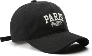 Paris Hat Unisex Baseball Cap Soft Sun Hat Adjustable Trucker Cap
