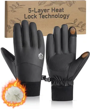 RIGWARL Winter Gloves for Cold Weather, Warm Snow Gloves Men Women, Skiing Glove with Touchscreen Fingers for Hiking Running
