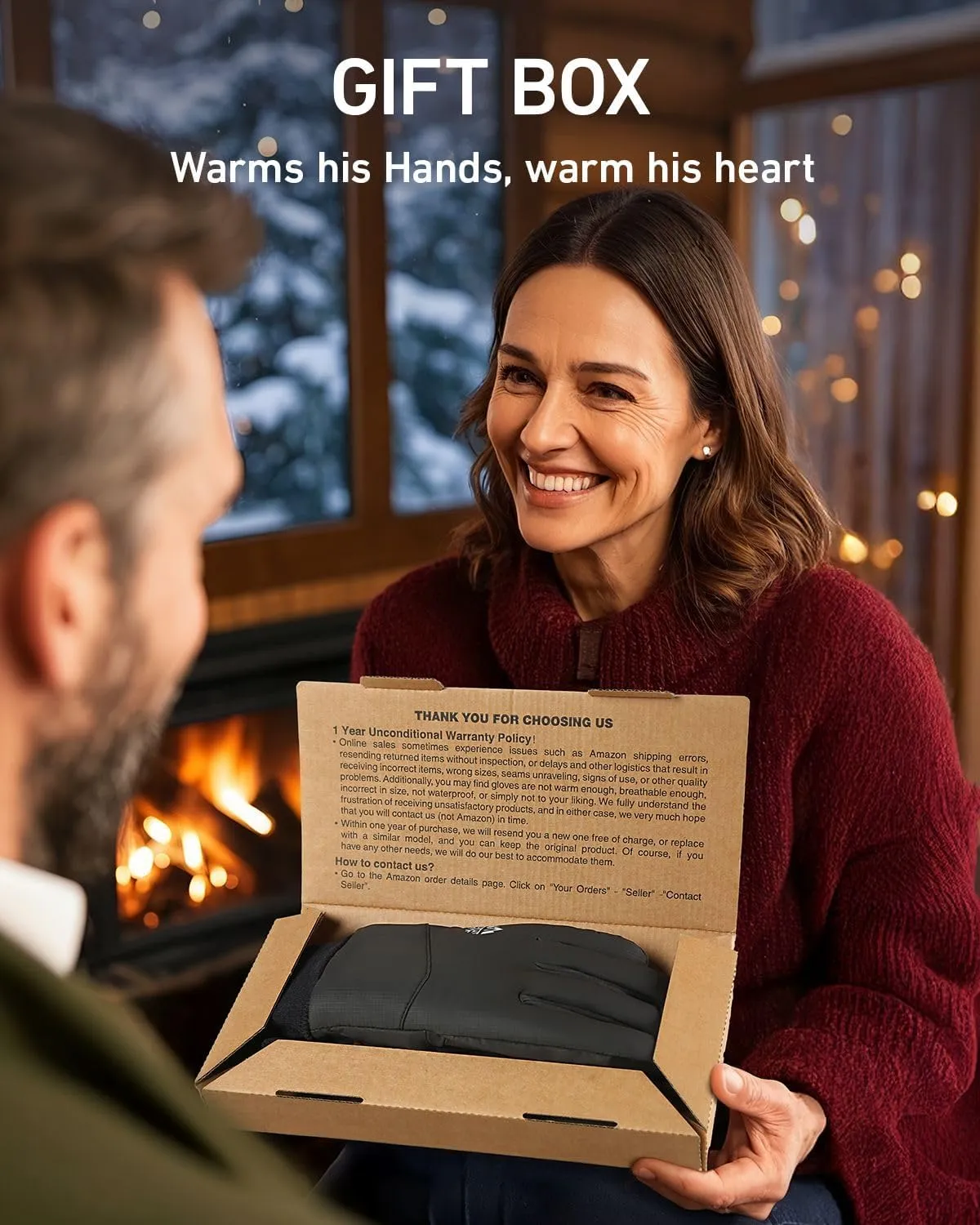 RIGWARL Winter Gloves for Cold Weather, Warm Snow Gloves Men Women, Skiing Glove with Touchscreen Fingers for Hiking Running
