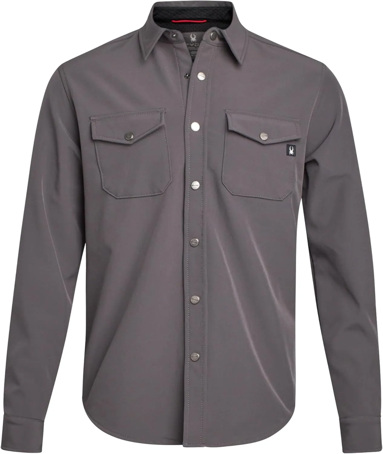 Spyder Men's Softshell Shirt Jacket - Wind Resistant Polar Fleece Bonded Long Sleeve Button Down Shirt for Men (Sizes: S-XXL)