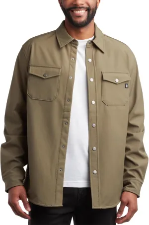 Spyder Men's Softshell Shirt Jacket - Wind Resistant Polar Fleece Bonded Long Sleeve Button Down Shirt for Men (Sizes: S-XXL)