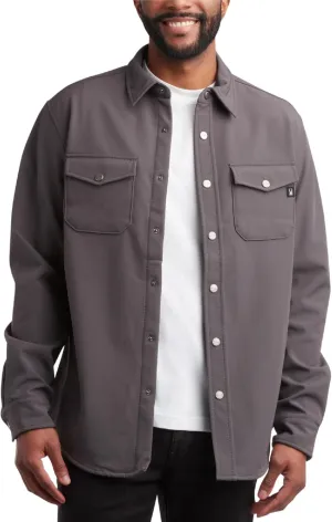 Spyder Men's Softshell Shirt Jacket - Wind Resistant Polar Fleece Bonded Long Sleeve Button Down Shirt for Men (Sizes: S-XXL)