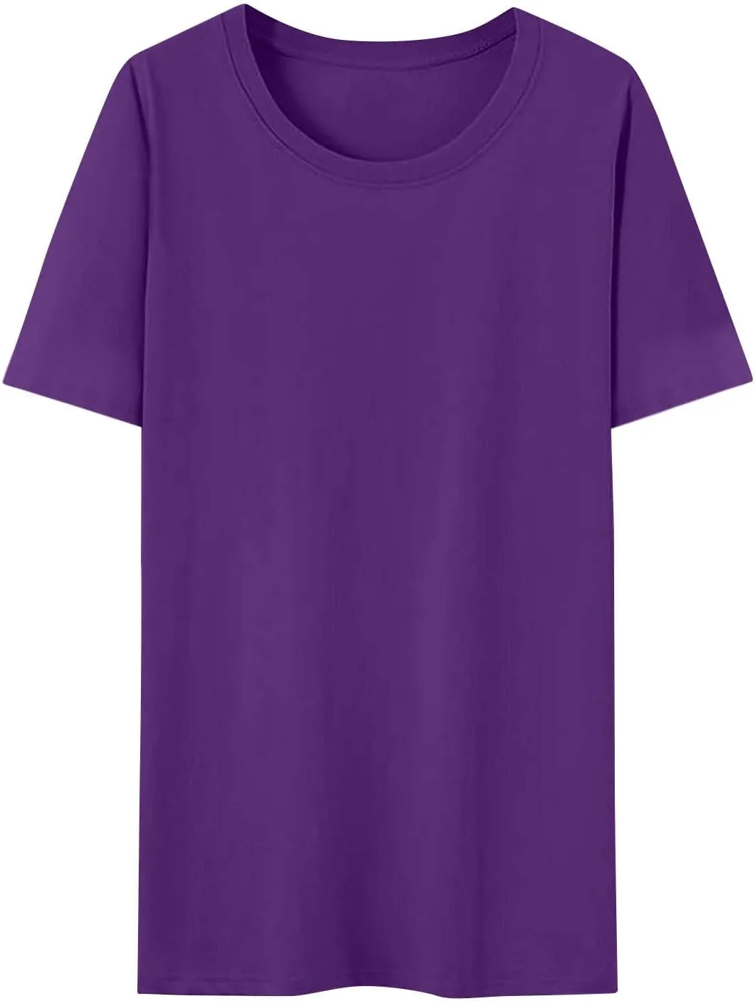 Summer Tops for Women 2025 Trendy Short Sleeve Tshirts Casual Loose Crew Neck T Shirts Plus Size Workout Tunic Blouse
