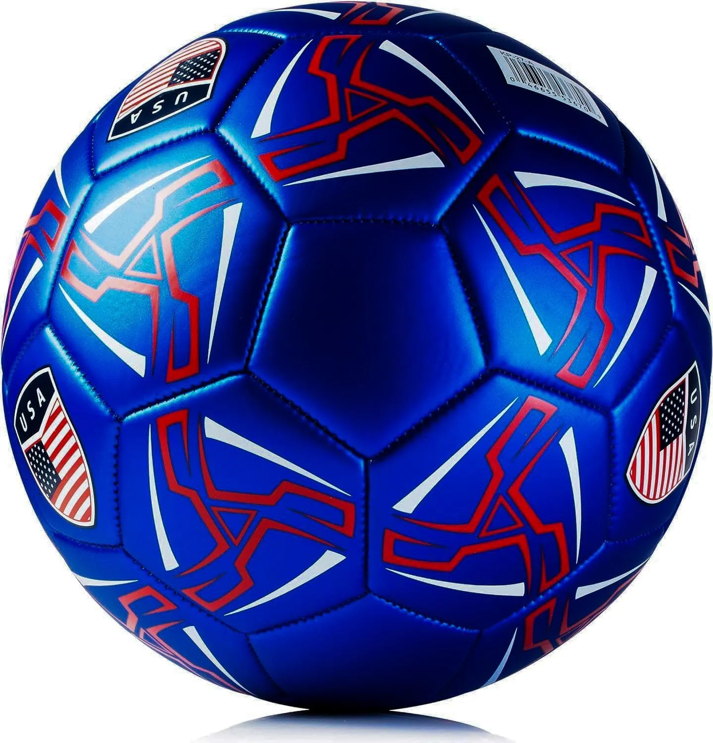 Western Star Soccer Ball USA Size 3 & Size 4 & Size 5 - Official Match Weight - 4 Colors - Youth & Adult Soccer Players - Attractive and Durable Design