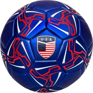 Western Star Soccer Ball USA Size 3 & Size 4 & Size 5 - Official Match Weight - 4 Colors - Youth & Adult Soccer Players - Attractive and Durable Design